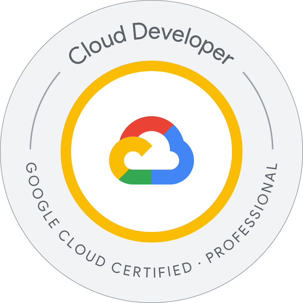 Professional Cloud Developer バッジ